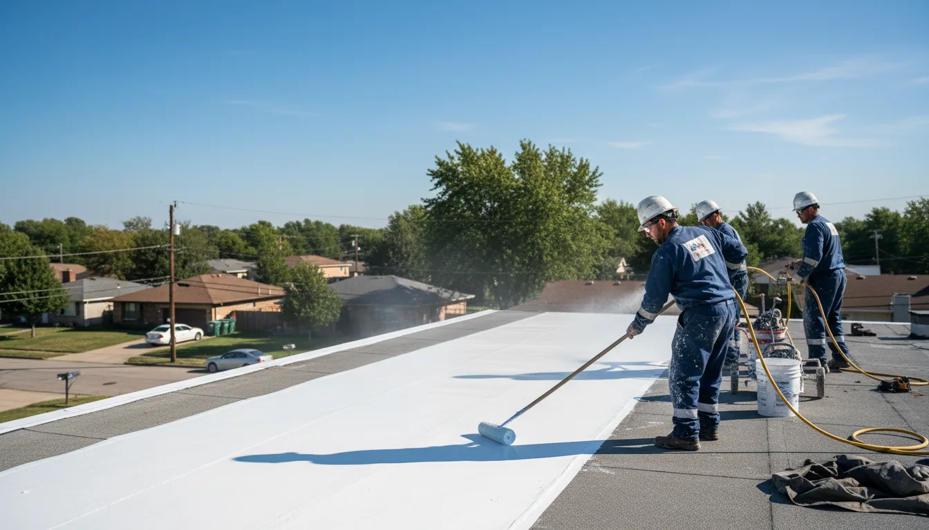 Commercial roof coating in Deer Grove, IL near me